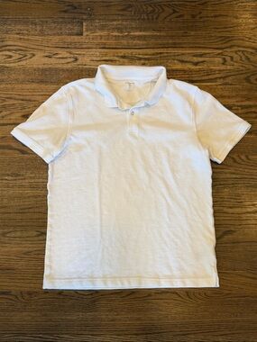 Amazon Essentials White Men's Polo Shirt – Classic Short Sleeve